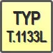 Piktogram - Typ: T.1133L